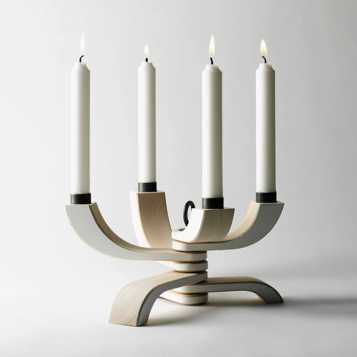 Nordic Light Candlestick 4-arm by Design House Stockholm in white