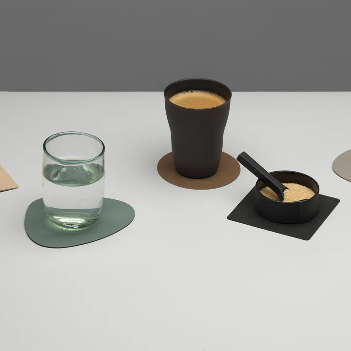 Glass coasters from Lind DNA