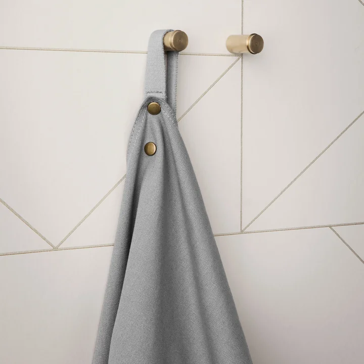 Kitchen apron Apron with the brass wall hooks from Ferm Living