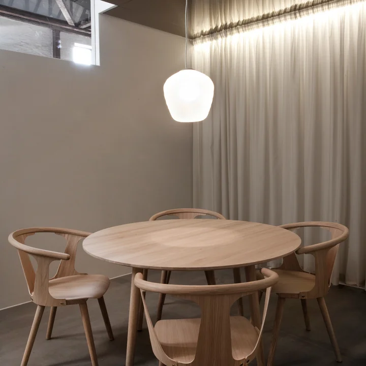 Blown pendant lamp and In Between chair SK1 from & Tradition