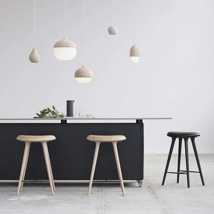Terho pendant lamp and bar stool by Mater