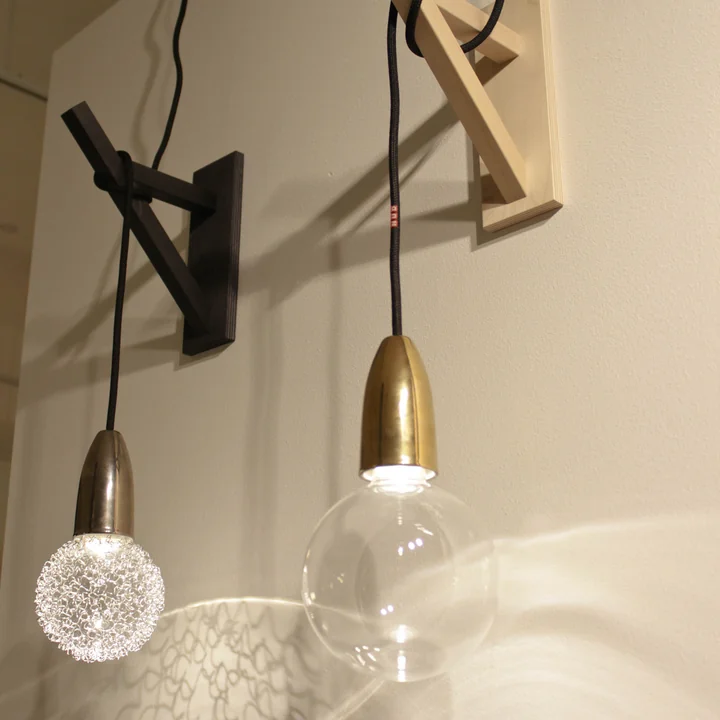 Bracket by NUD collection in natural wood and black