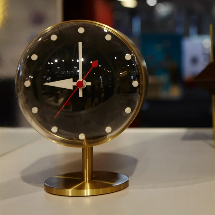 Vitra - Night Clock made of brass and acrylic glass