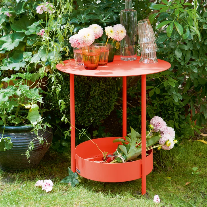Timeless side table for many Fermob collections