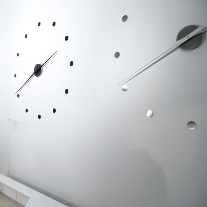 Radius Design - Flexible wall clock, black