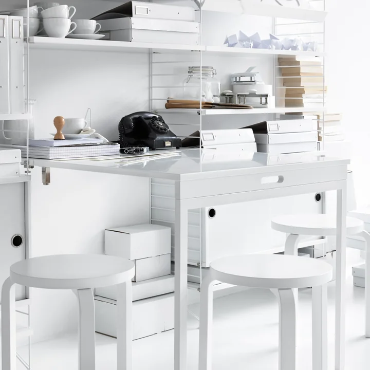 String Shelf, white, ambience