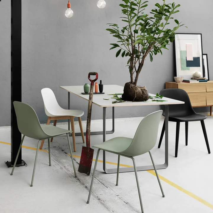 Fiber Side Chair and Reflect Sideboard from Muuto
