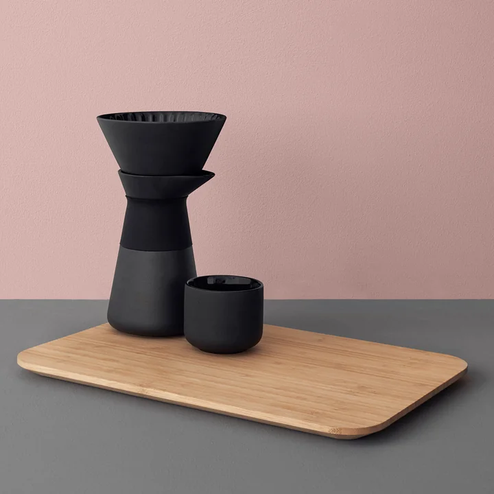 Theo Serving tray / coffee filter jug / tea mug from Stelton