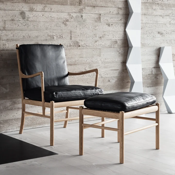 Chair and footstool upholstery