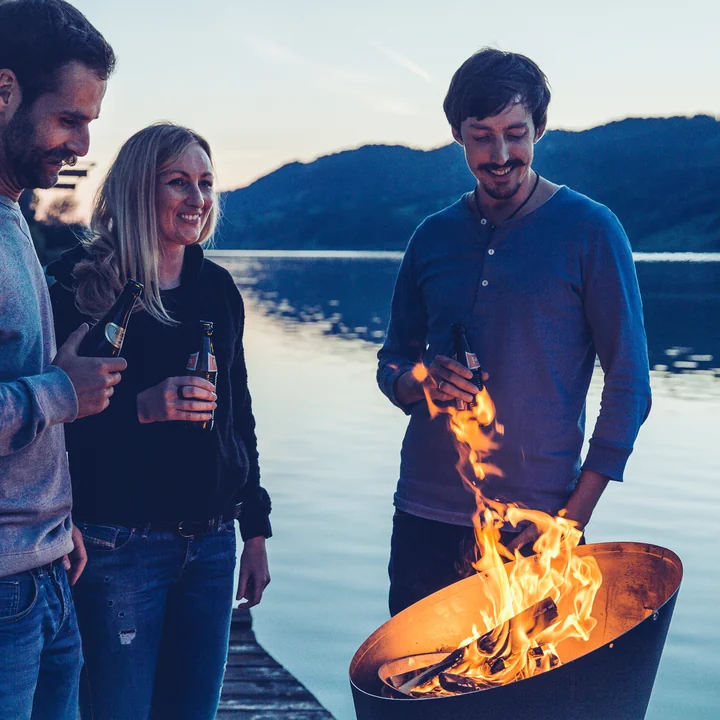 Fire pit after the Barbecue