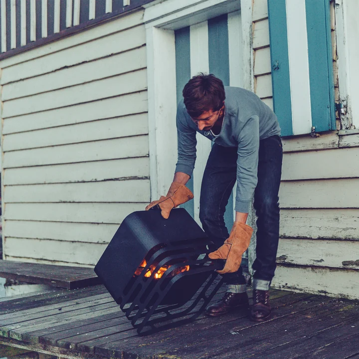 Rotating fire basket from Höfats