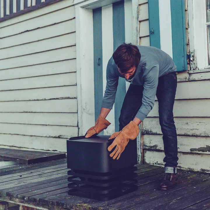 Rotating fire basket from Höfats