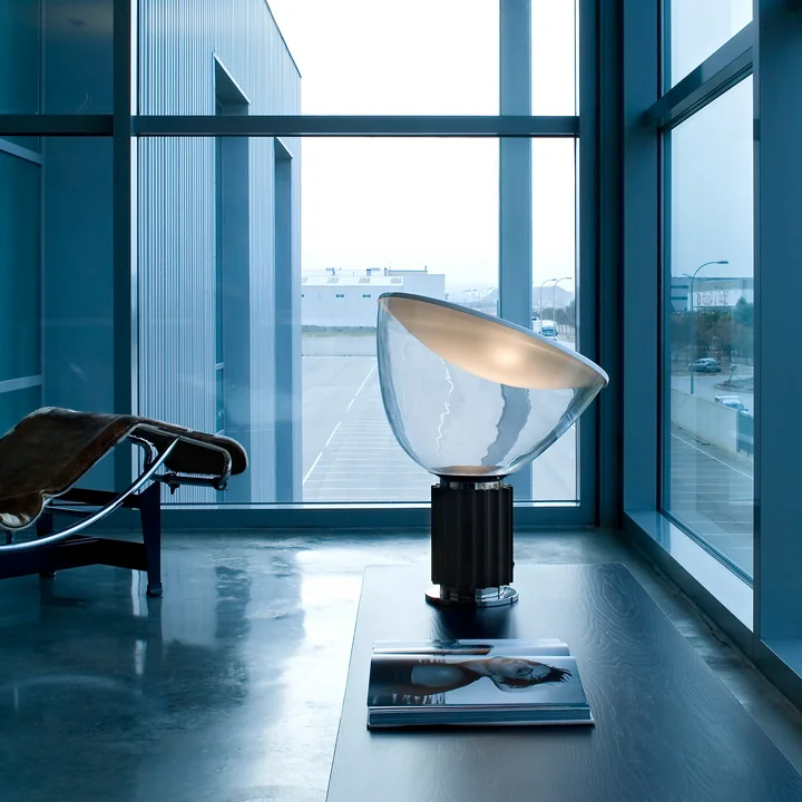 The Taccia LED Table and Floor Lamp by Flos in Black