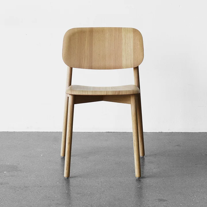 The HAY - Soft Edge chair in oak matt lacquered
