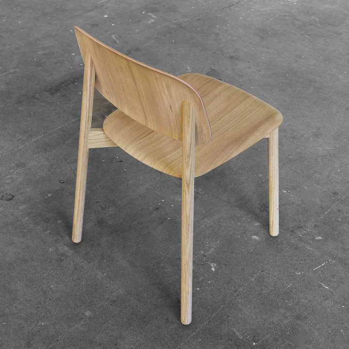 The HAY - Soft Edge chair in oak matt lacquered
