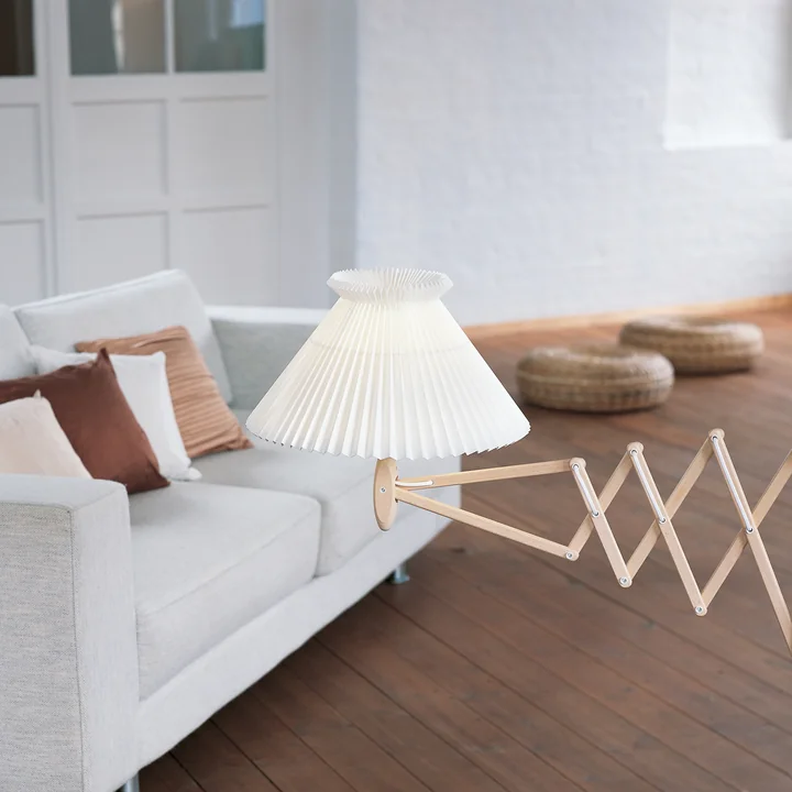 Wall Lamp with Accordion Arm