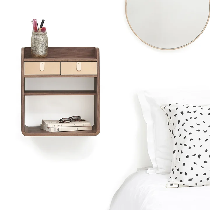 Side table, storage and wall shelf in one