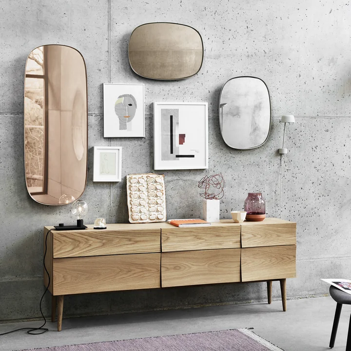 The Framed Mirror in large and small