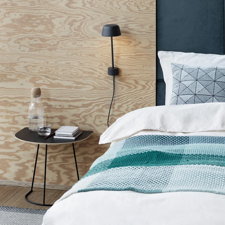Lean Wall lamp LED with Airy Coffee Table Half Size and Corky Series