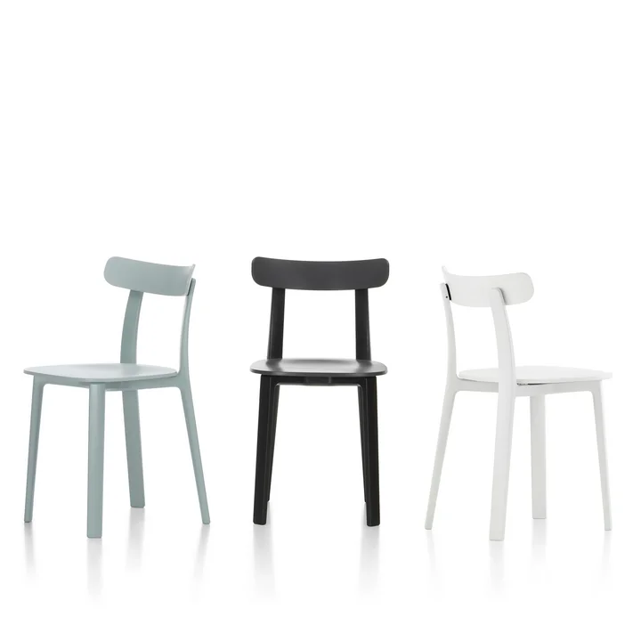 The All Plastic Chair from Vitra in different colour variations