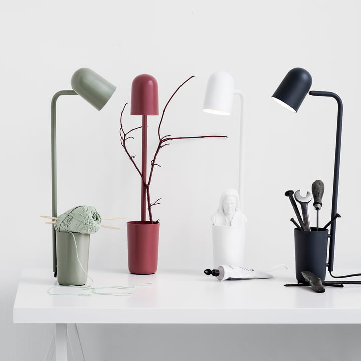 The northernlighting - Buddy table lamp in olive green,marsala red,white,black