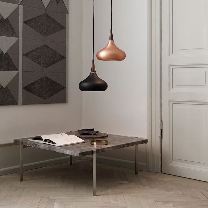 Orient Pendant Luminaire in Aluminium or Copper