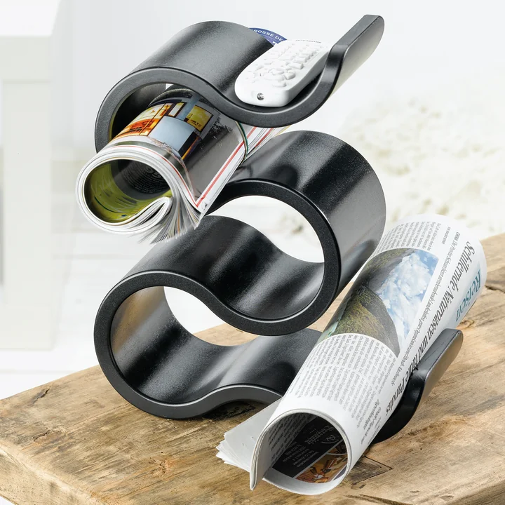 Bottle rack as a newspaper holder