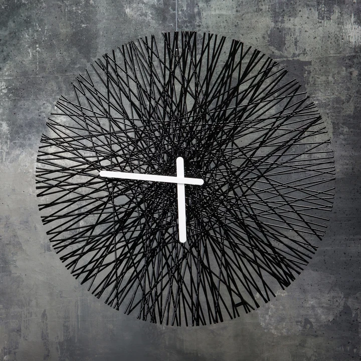 Silk Wall Clock from Koziol in black
