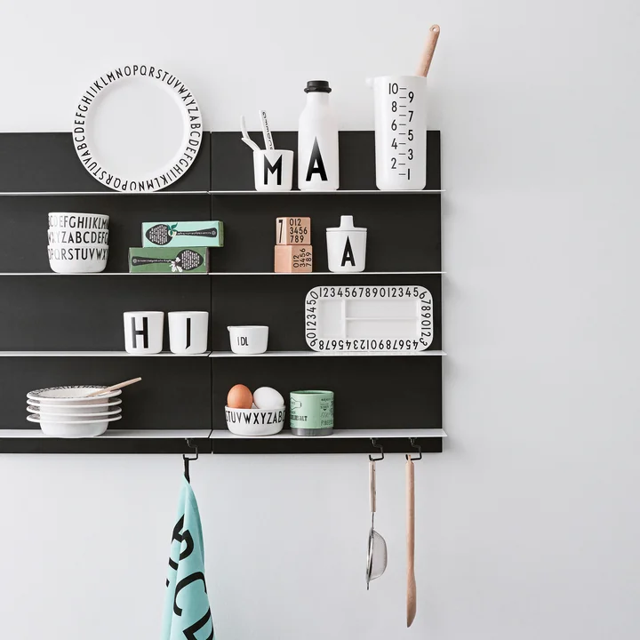 The AJ melamine snack plates from Design Letters on the Black Paper shelf A3