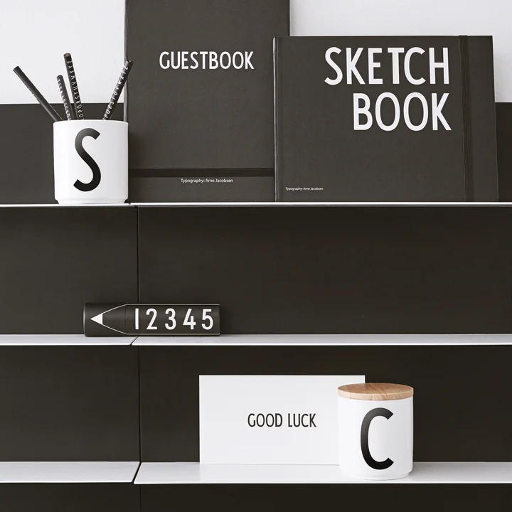 Design Letters - Black Paper Shelf A2