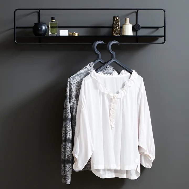 Illusion hanger with Coupé wall shelf by Woud