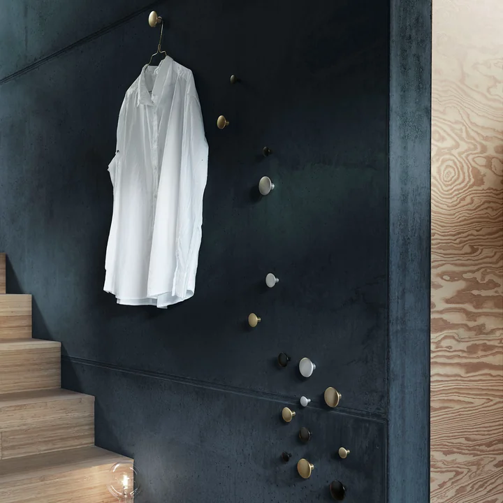 Soft rounded wall hook " The Dots Metal "