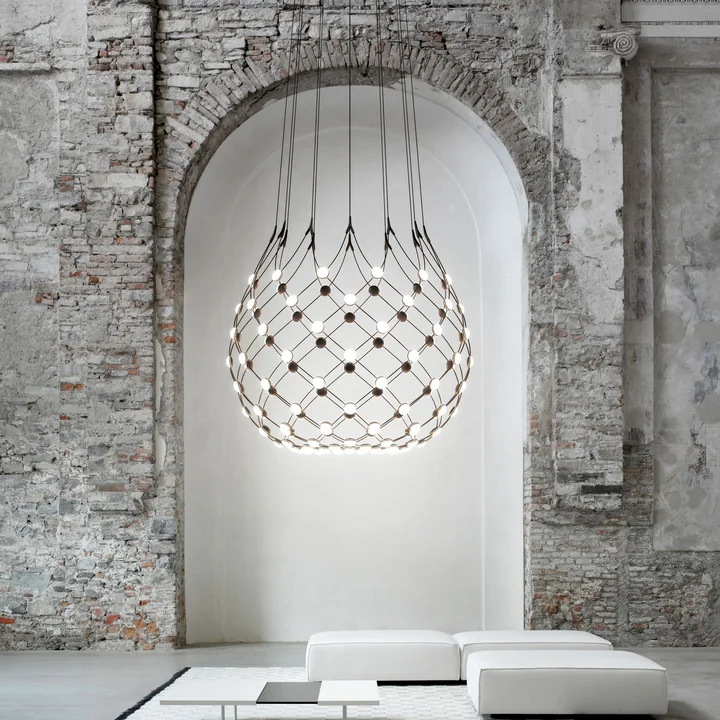 Mesh pendant lamp from Luceplan