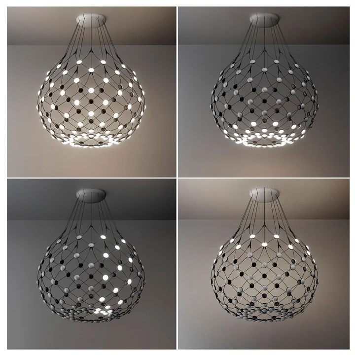Mesh pendant lamp from Luceplan