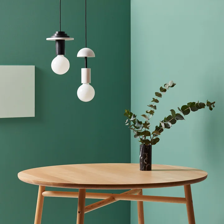 The Schneid - Junit Lamp Pendant lamp in black / white