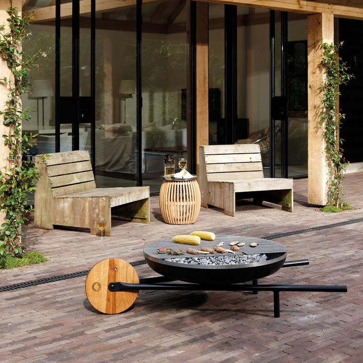 The Konstantin Slawinski - Barrow fire bowl with grill function