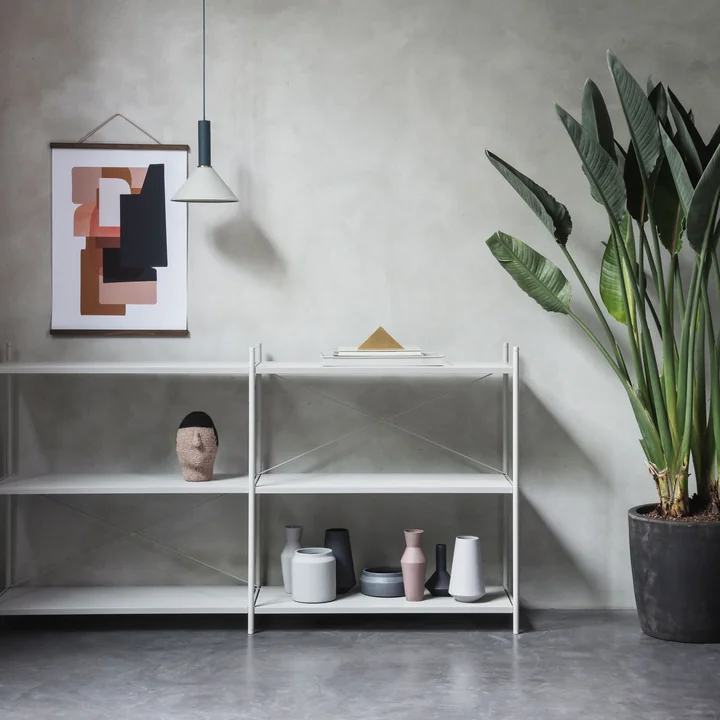 Cone Shade with Sculpt Vases