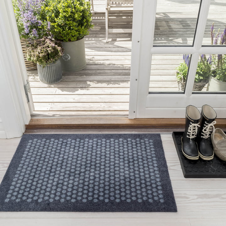 Unicolor Door Mat Steel Grey, 40x60 cm - Tica Copenhagen @ RoyalDesign