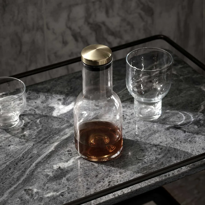 New Norm Water Bottle with Brass Lid by Audo