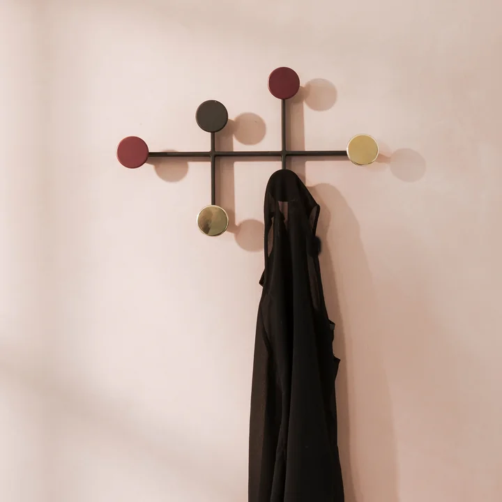 Afteroom Wardrobe from Audo in black, red and brass