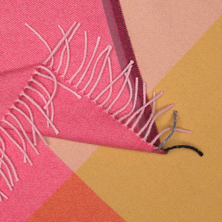 Colour Block Blanket by Vitra in Pink and Beige