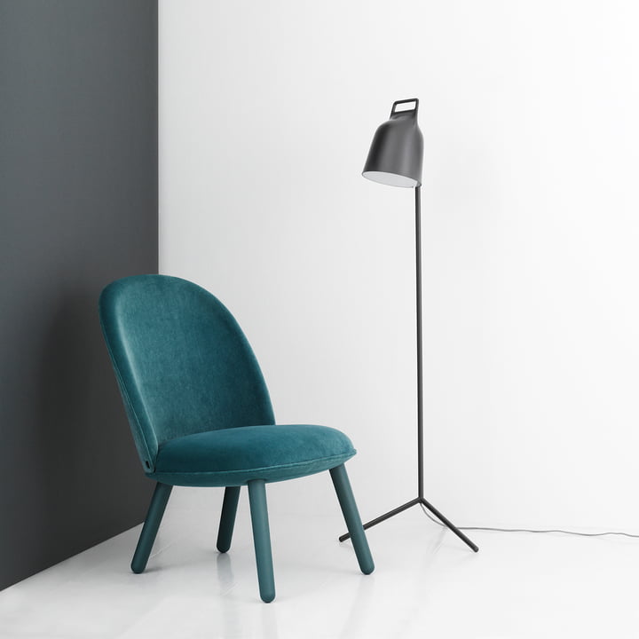 Stage Floor lamp with Ace Lounge Chair Velour