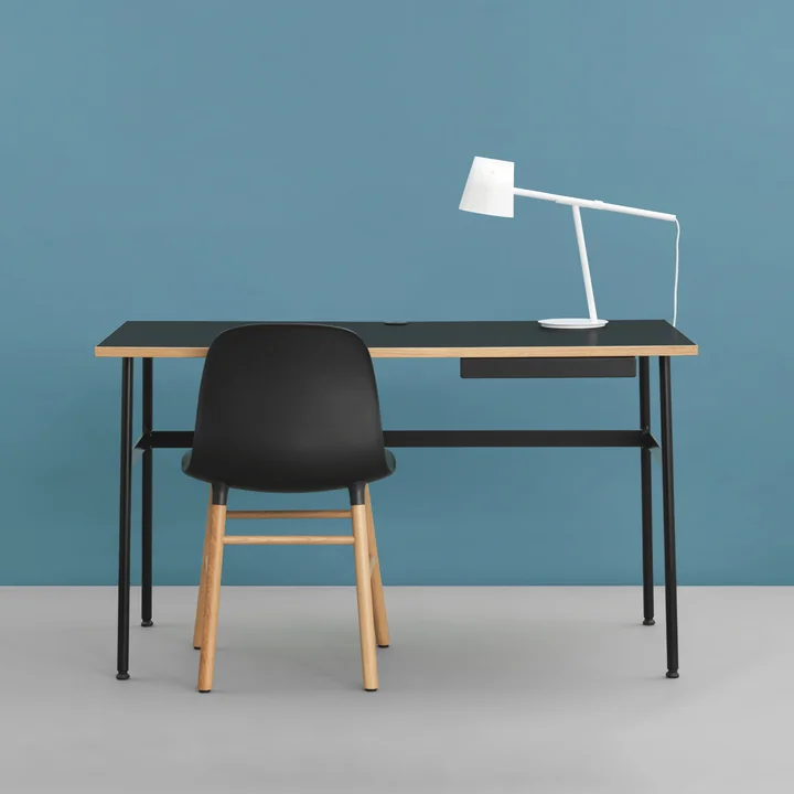 Journal Desk, Form Chair and Momento Table Lamp