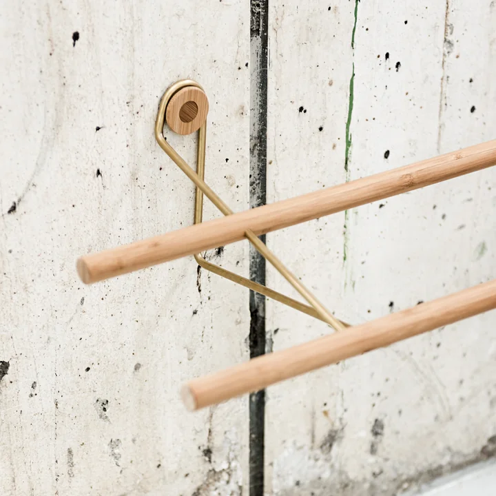 Shoe Rack from We Do Wood from bamboo and brass
