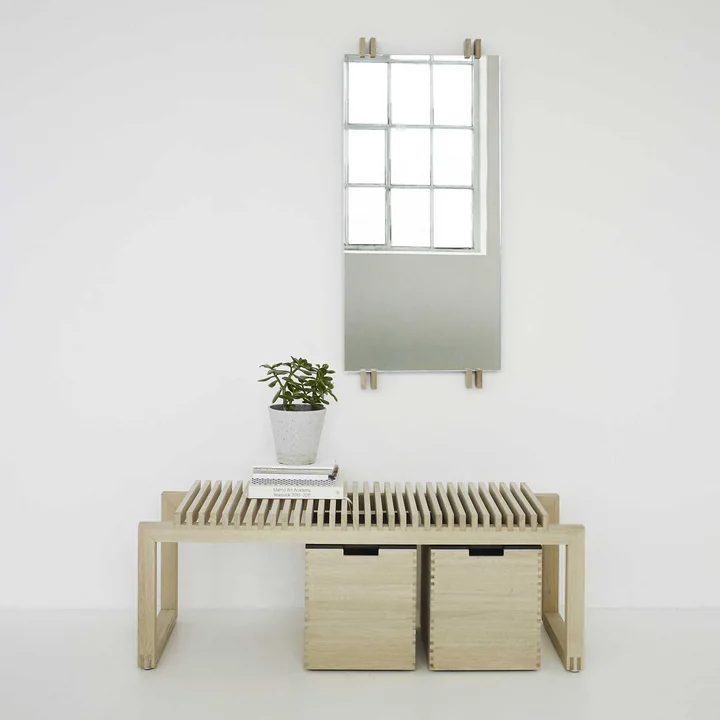 Cutter Mirror and bench from Skagerak
