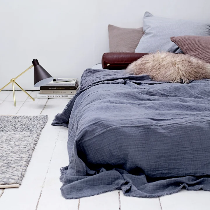 The Bloomingville - Lambskin Cushion in Sand