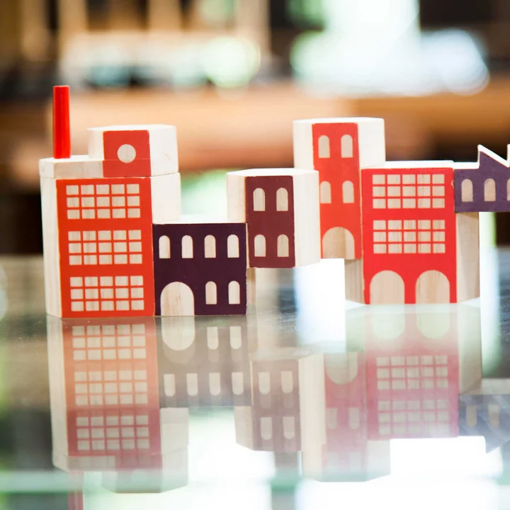 Areaware - Blockitecture, wooden architecture toy, Factory