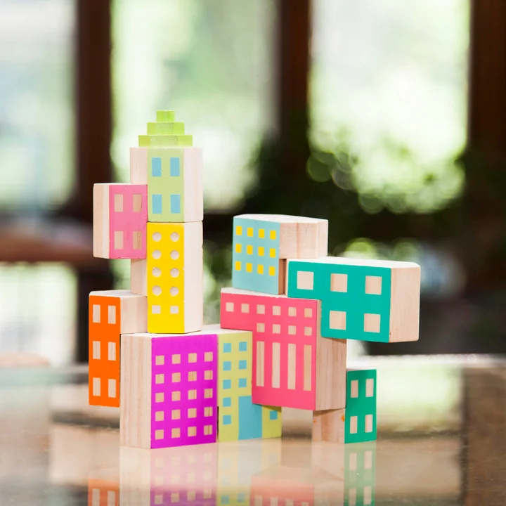 Areaware - Blockitecture, wooden architecture toy, Deco