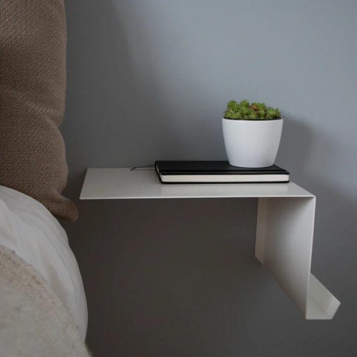 Bedside Table right from Nichba Design in white