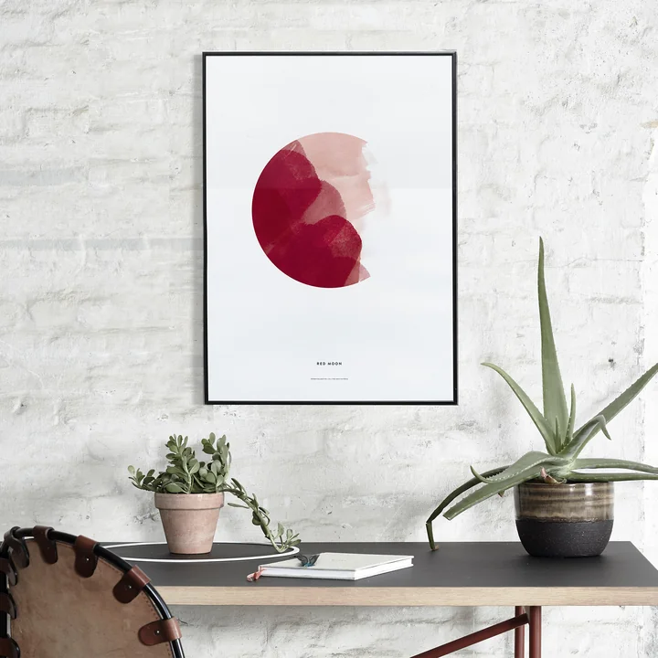 Paper Collective - Red Moon Poster